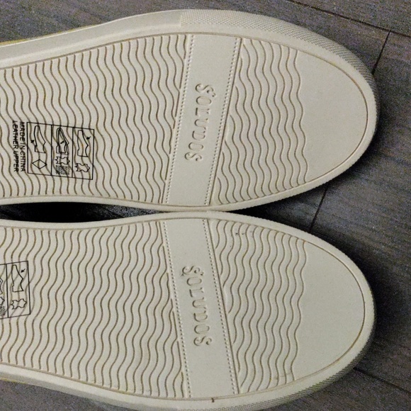 SOLUDOS IBIZA SOFT YELLOW LEATHER SNEAKERS - Picture 13 of 15